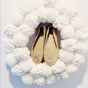 TORY BIRCH MINNIE TRAVEL BALLET FLAT, LEATHER